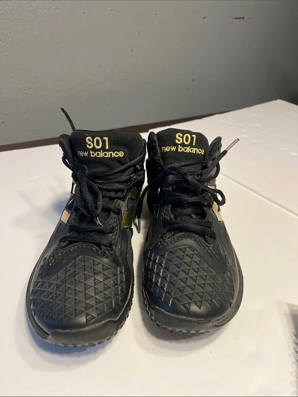 New Balance Kids S01 Black  OTANI l Sneakers with Yellow Logo